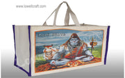 LORD SHIVA LAMINATED CANVAS SHOPPING BAG