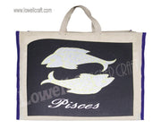 Birth sign Canvas Laminated shopping bags