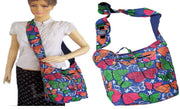 COTTON CANVAS SHOULDER BAG