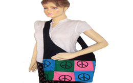 PEACE SIGN SHOULDER BAG