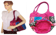 PEACE SIGN SHORT SHOULDER BAG