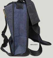 Womens Strap Jean Denim Fabric Bag