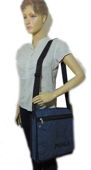 Womens Strap Jean Denim Fabric Bag