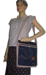 shoulder strap Denim Fabric Bag