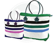 Cotton Canvas Stripe Tote Bag