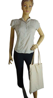 Cotton tote loop handle bag