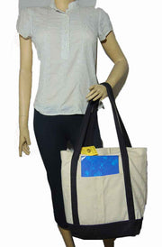 Heavy Cotton Canvas Two Tone Tote Bag