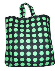 Polka Dot Print Canvas Tote Bag