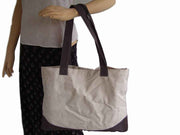 Two Color Canvas Tote Bag