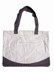 Two Color Canvas Tote Bag