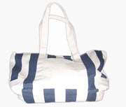 Stripe Design Cotton Canvas Tote Bag