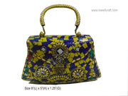 MULTICOLOR HAND HANDLE METAL SLING BAG