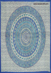 FLORAL HIPPIE ELEPHANT MANDALA TAPESTRY