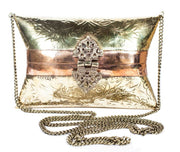 VINTAGE PURSE BRASS SHOULDER CHAIN BAG
