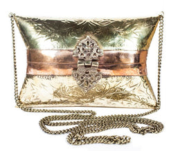 VINTAGE PURSE BRASS SHOULDER CHAIN BAG