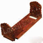 VINTAGE HAND CARVED BOOK HOLDERS