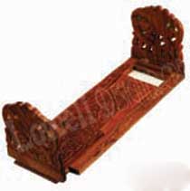 VINTAGE HAND CARVED BOOK HOLDERS