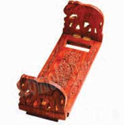 VINTAGE HAND CARVED BOOK HOLDERS