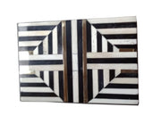 Rectangle Horn Bone Inlay Jewellery Box