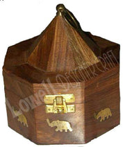 WOODEN HEXAGONAL BOX
