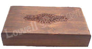 WOODEN CARVED FLAT BOX