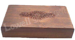WOODEN CARVED FLAT BOX