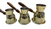 Etching Golden Brass Turkish Tea Pot