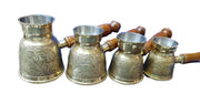 Metal Brass Turkish Kettle for Making Tea, Coffee