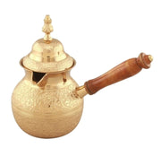 Embossed Brass Turkish Kettle/Metal Coffee Pot