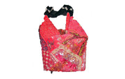 EMBROIDERED VINTAGE BANJARA HOBO SARI BAG
