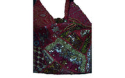 EMBROIDERED VINTAGE BANJARA HOBO SARI BAG