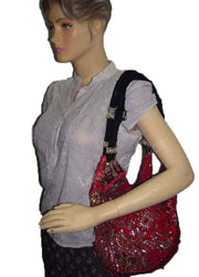 EMBROIDERED VINTAGE BANJARA HOBO SARI BAG
