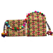 PHULKARI CLUTCH BAG