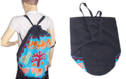 COTTON DUFFLE BACKPACK BAG