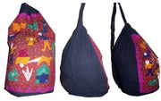 COTTON DRAWSTRING BACKPACK