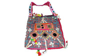 SHELL WORK KATHA STITCH SHOULDER BAG