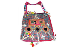 SHELL WORK KATHA STITCH SHOULDER BAG