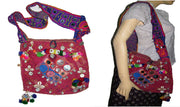 SHELL WORK KATHA STITCH SHOULDER BAG