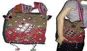 SHELL WORK KATHA STITCH SHOULDER BAG