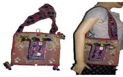 SHELL WORK KATHA STITCH SHOULDER BAG