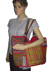 LEATHER HANDLE AFGANI BANJARA BAG