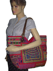 LEATHER HANDLE AFGANI BANJARA BAG