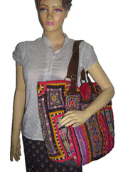 LEATHER HANDLE AFGANI BANJARA BAG
