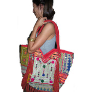 SUEDE FABRIC HANDLE AFGANI BANJARA BAG