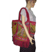 SUEDE FABRIC HANDLE AFGANI BANJARA BAG