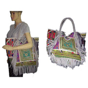 SUEDE FABRIC HANDLE AFGANI BANJARA BAG