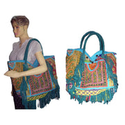 SUEDE FABRIC HANDLE AFGANI BANJARA BAG