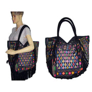 SUEDE FABRIC HANDLE AFGANI BANJARA BAG