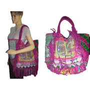 SUEDE FABRIC HANDLE AFGANI BANJARA BAG