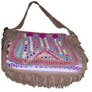 SUEDE LEATHER BANJARA HAND BAG